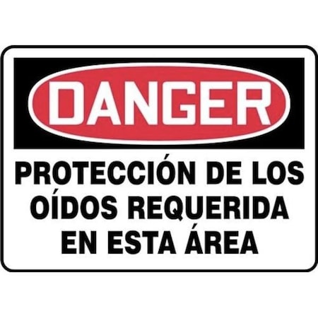 Accuform OSHA DANGER Safety Sign EAR SHMPPE108XL SHMPPE108XL